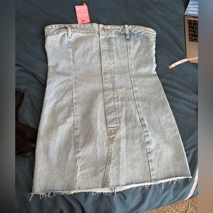 Mini Jean strapless dress size 12
